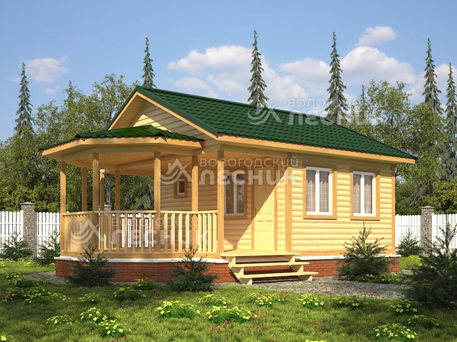 Тини Хаус с террасой