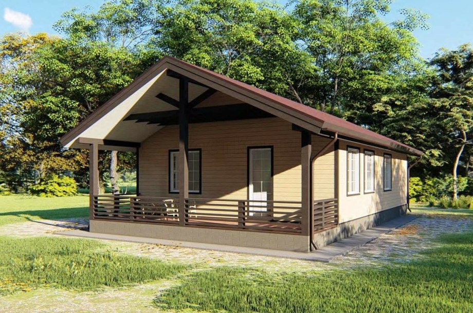 Каркасник 80 м2 с терссой