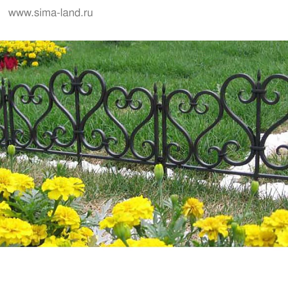 Бордюр декоративный Grinda для клумб, 14х310см, зеленый