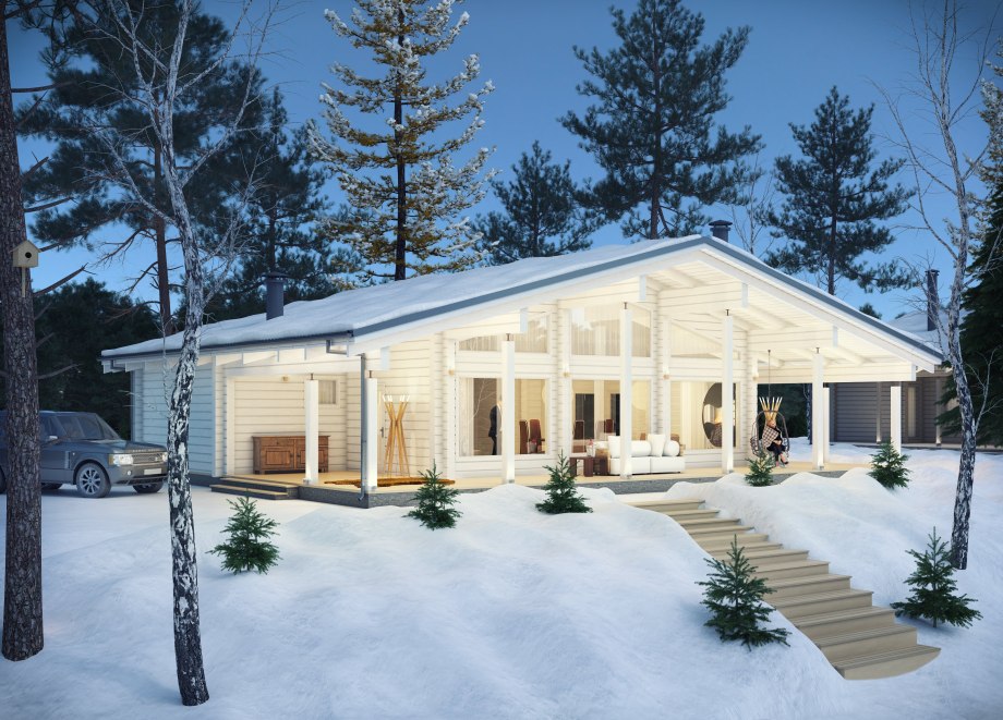 Дом из клееного бруса 150 м2