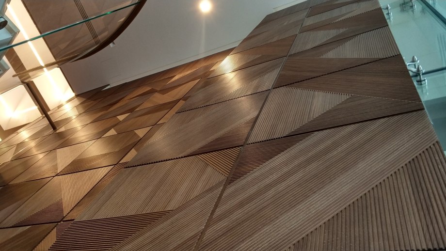 Шпонированные панели Topperfo Micro Ulme Stone Edition Acoustic Wood Panel