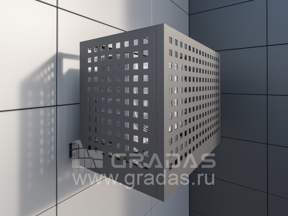 Декоративные решетки для кондиционеров на фасад