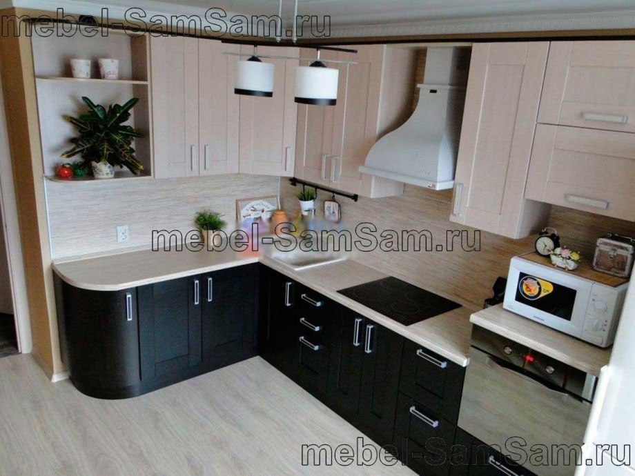 Кухни из пластика Арпа белый глянец