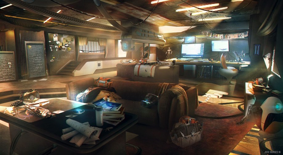 Арт комната Cyberpunk 2077