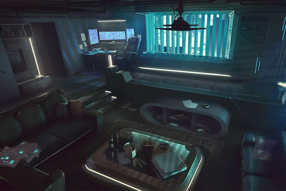 Интерьер в стиле Cyberpunk