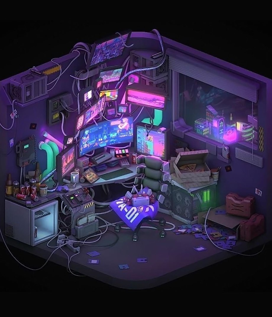 Cyberpunk 2077 мотель комната