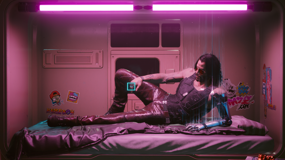Cyberpunk 2077 мотель комната