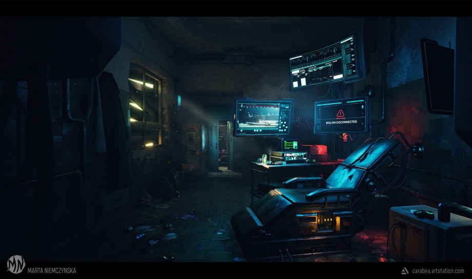 Интерьер в стиле Cyberpunk