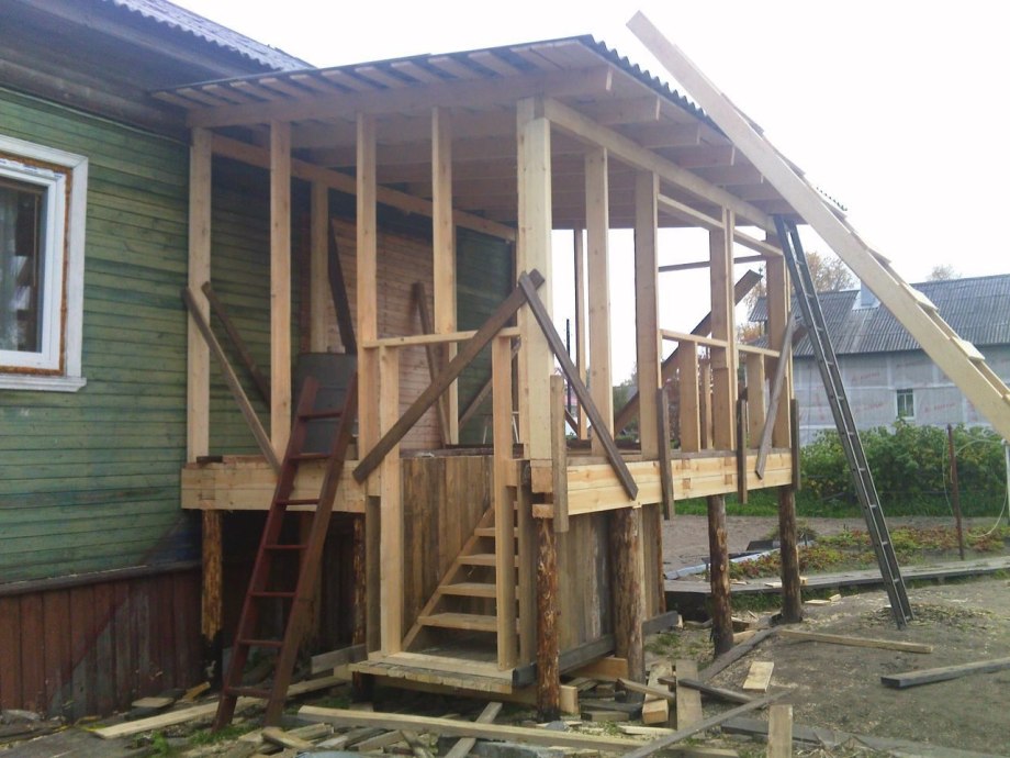 Двухэтажная пристройка