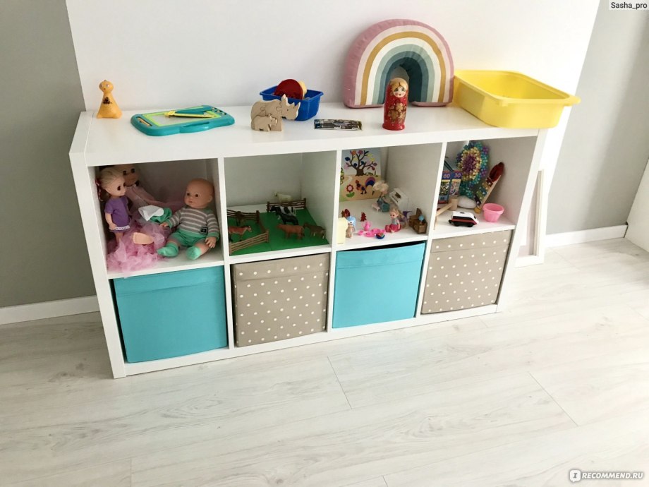 Стеллаж икеа каллакс в детской