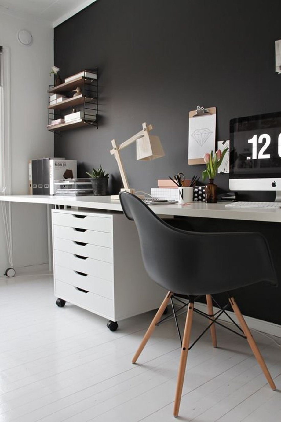 Стол компьютерный Homeoffice (белый, 1200х550х964 мм)