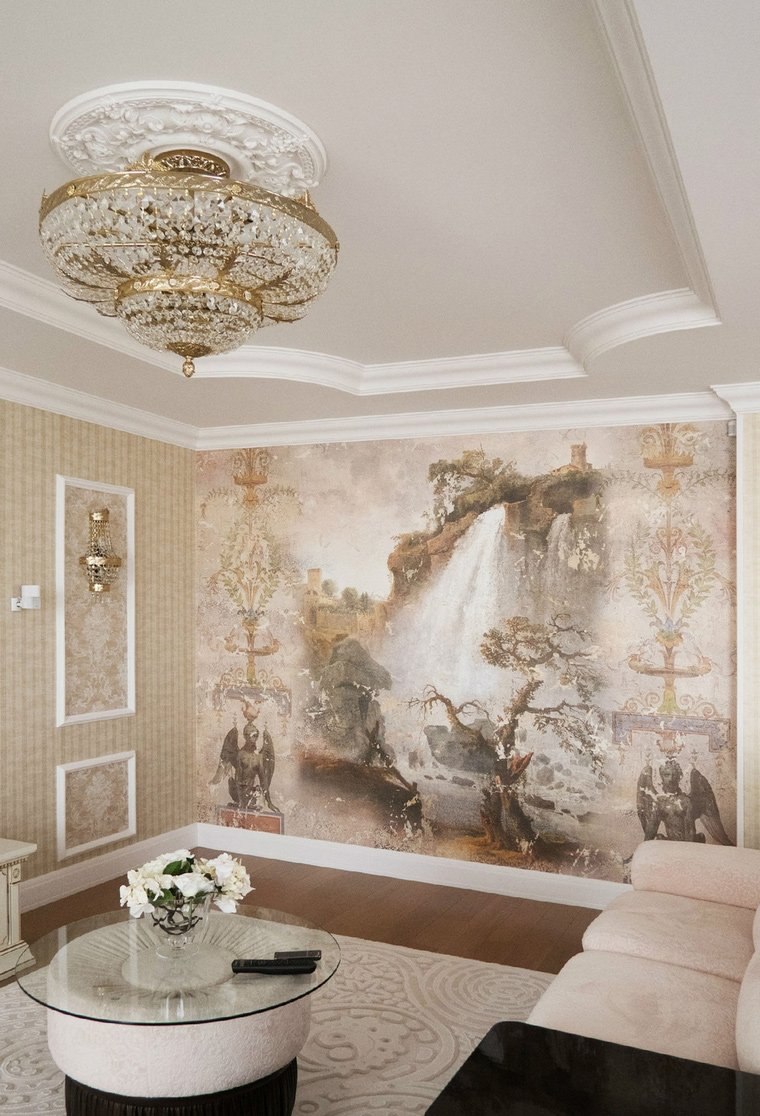 Affresco фрески в интерьере кухни