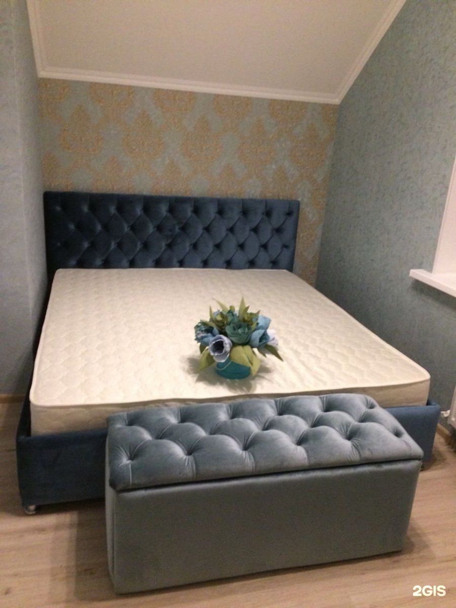 Кровать 1800х2000 каретная стяжка