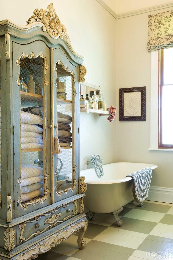 Стиль Shabby Chic ванная