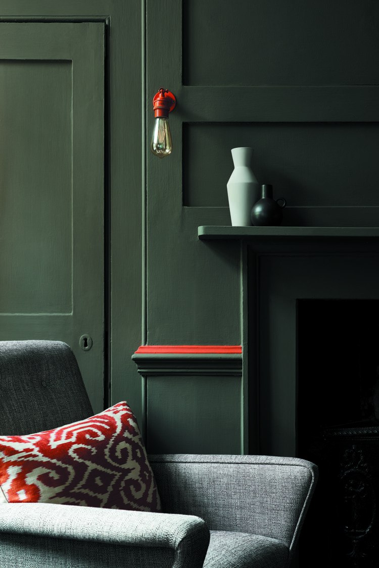 Little Greene Sage Green 80 в интерьере