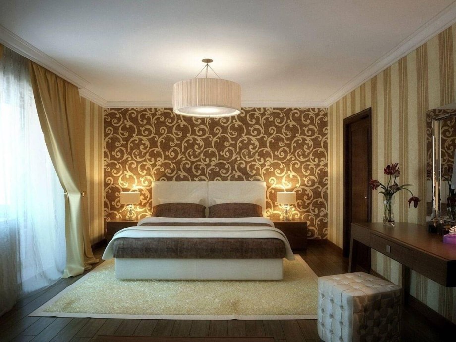 Фотообои в интерьере спальни