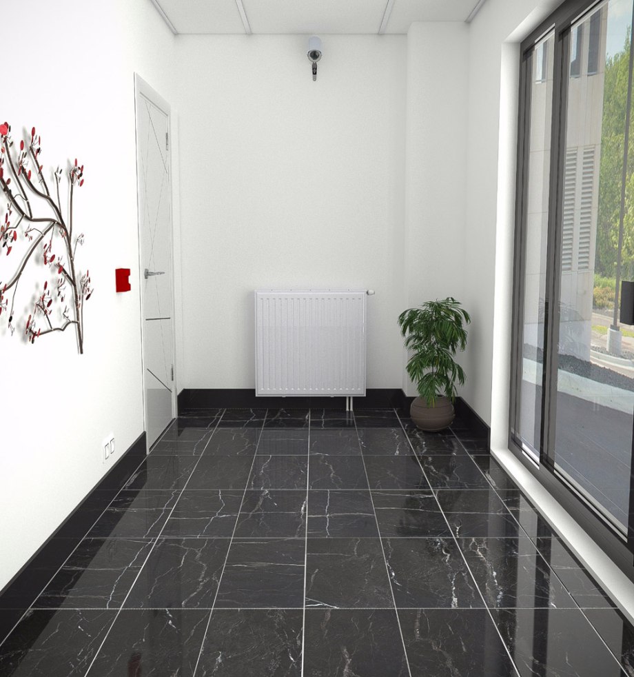 Nero Marquina мрамор в интерьере