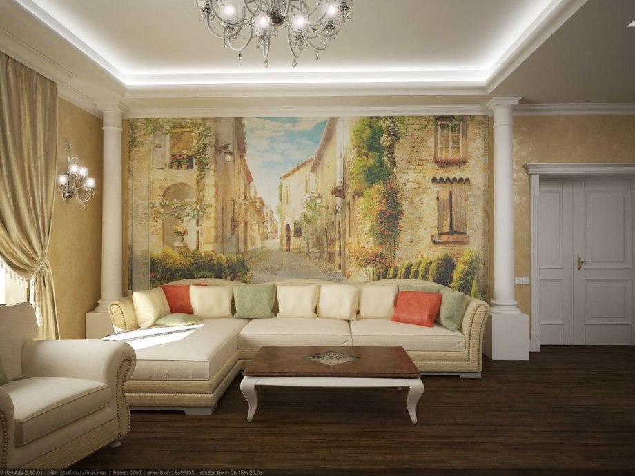 Affresco фрески в интерьере кухни