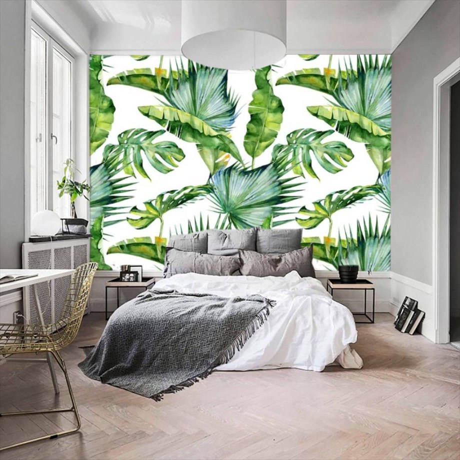 Euro Decor Monstera зеленые 7068-15