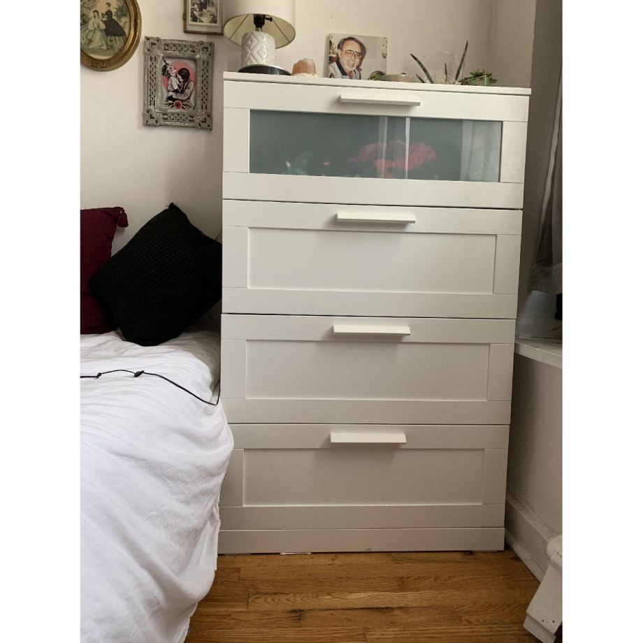 БРИМНЭС шкаф с дверями, белый, 78x95 см - ikea