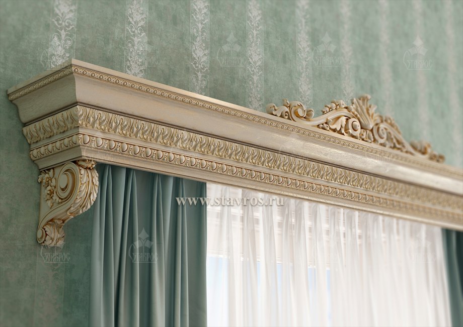 Резной карниз для штор