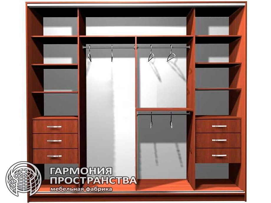 Шкаф купе внутри