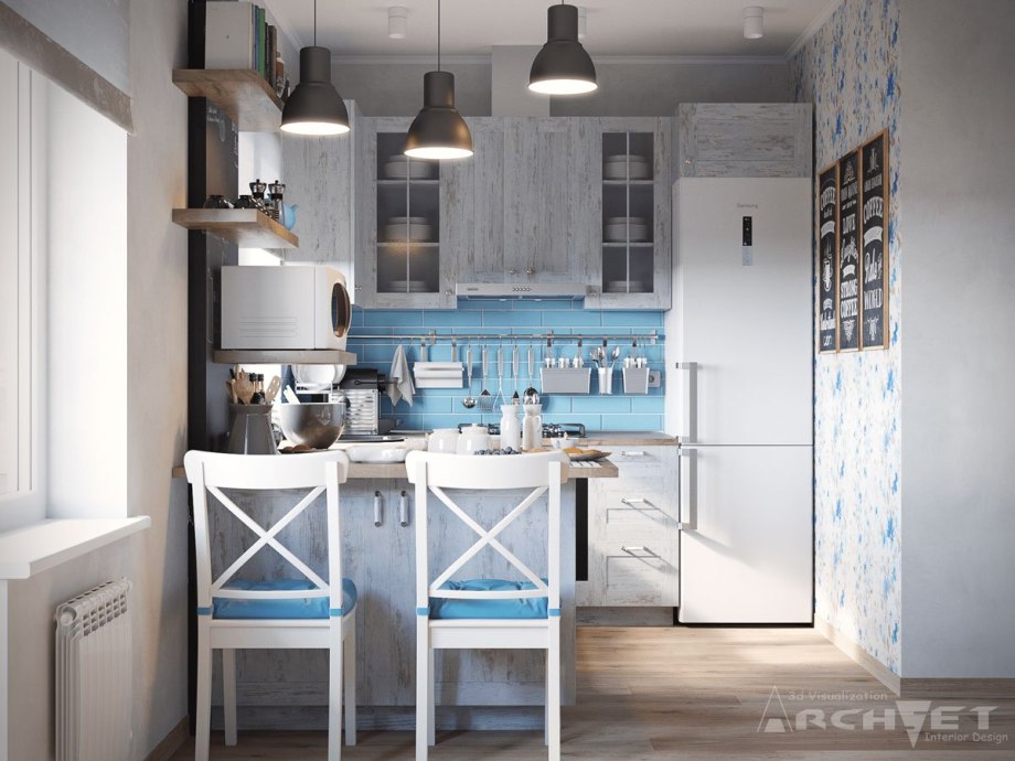 Маленькая кухня ikea лофт