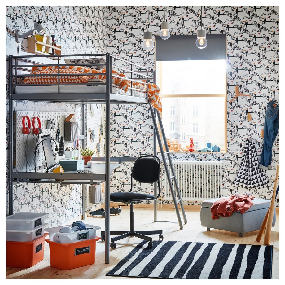 Кровать-чердак ikea СВЭРТА