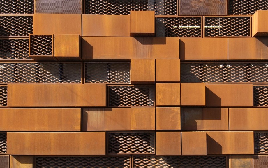 Corten сталь фасады