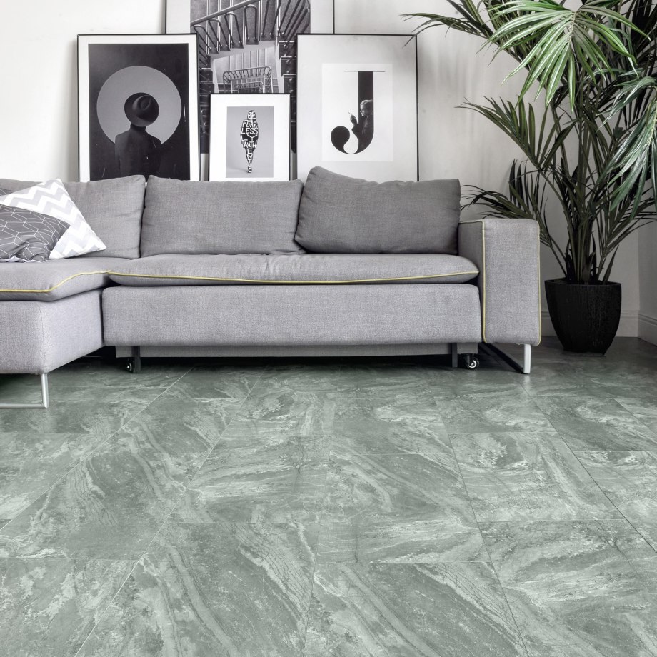 ПВХ-плитка quick-Step QS Livyn Ambient click AMCL 40136 мрамор Каррарский белый