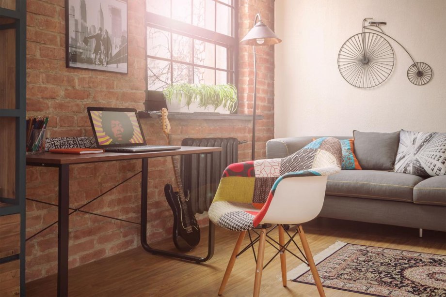 Кресло Eames DSW пэчворк