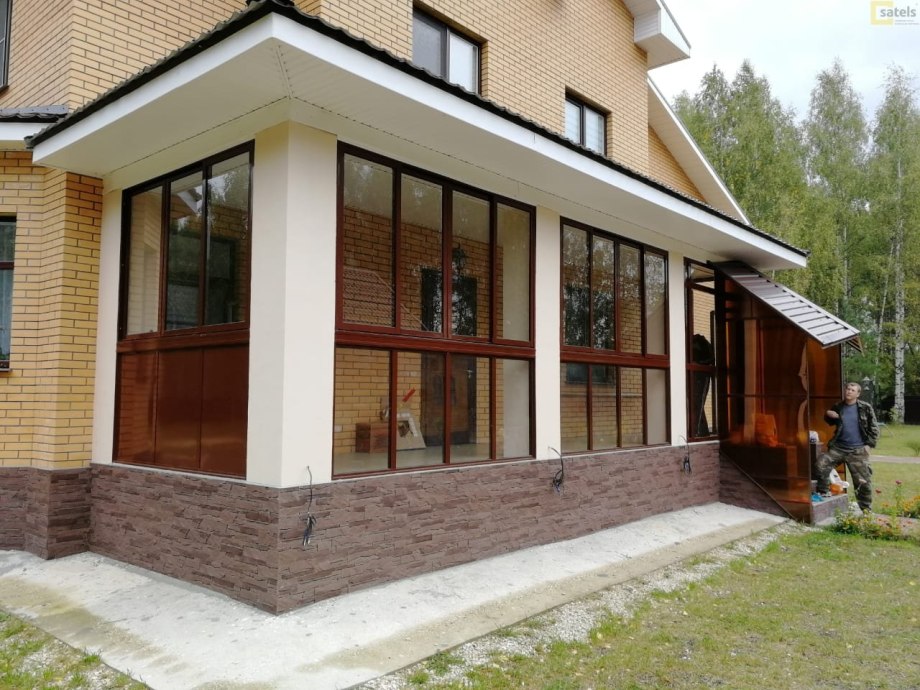 Остекление дачной веранды
