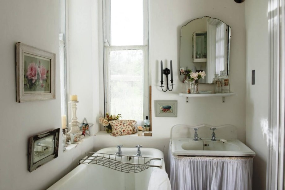 Стиль Shabby Chic ванная