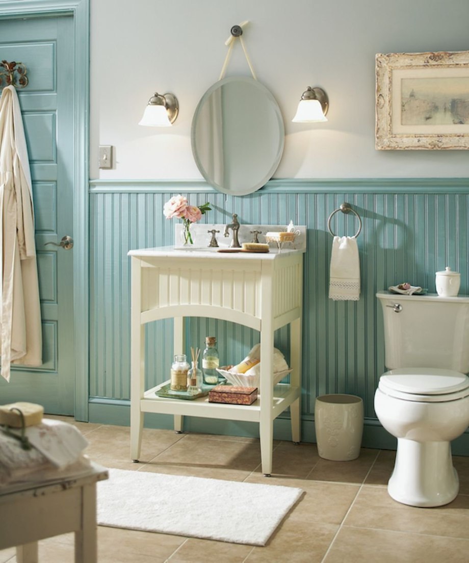 Стиль Shabby Chic ванная