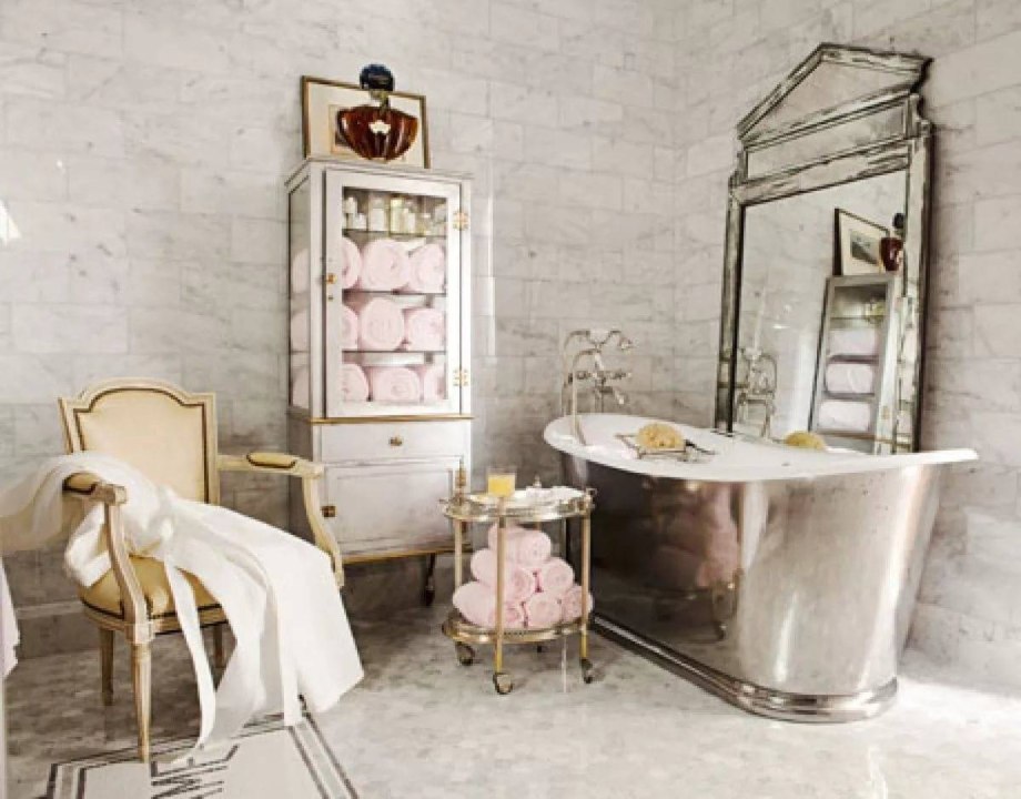Стиль Shabby Chic ванная
