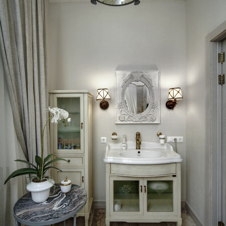 Стиль Shabby Chic ванная