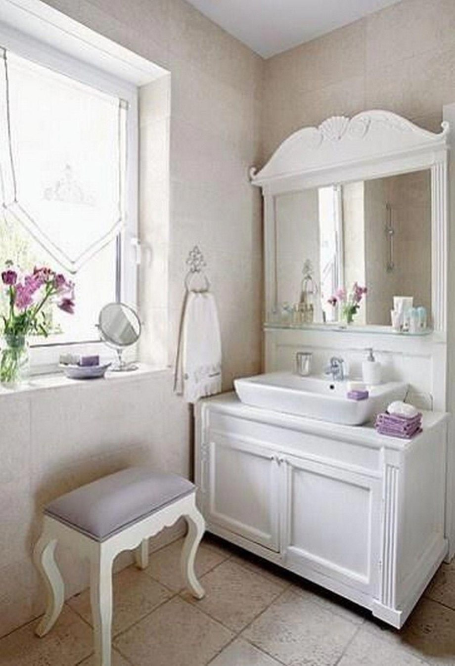 Стиль Shabby Chic ванная