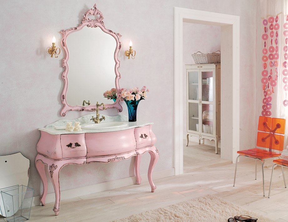 Плитка Shabby Shick в туалете