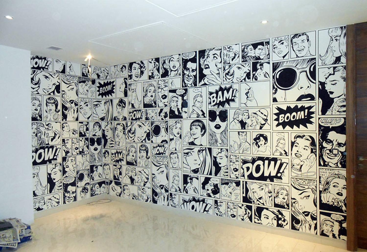 Comics room. Разрисованные стены. Граффити в интерьере. Граффити на стене в квартире. Стили рисования на стенах.