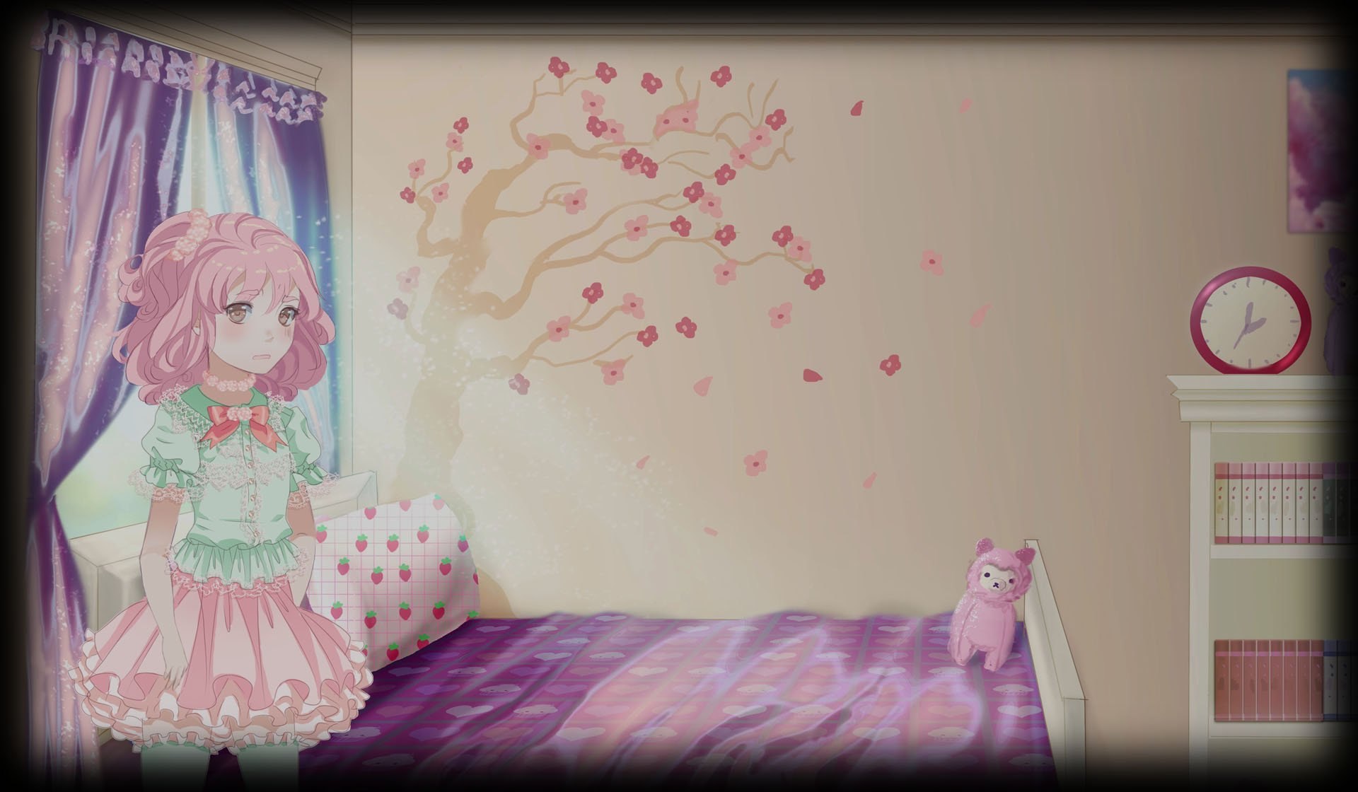 Милая комната аниме