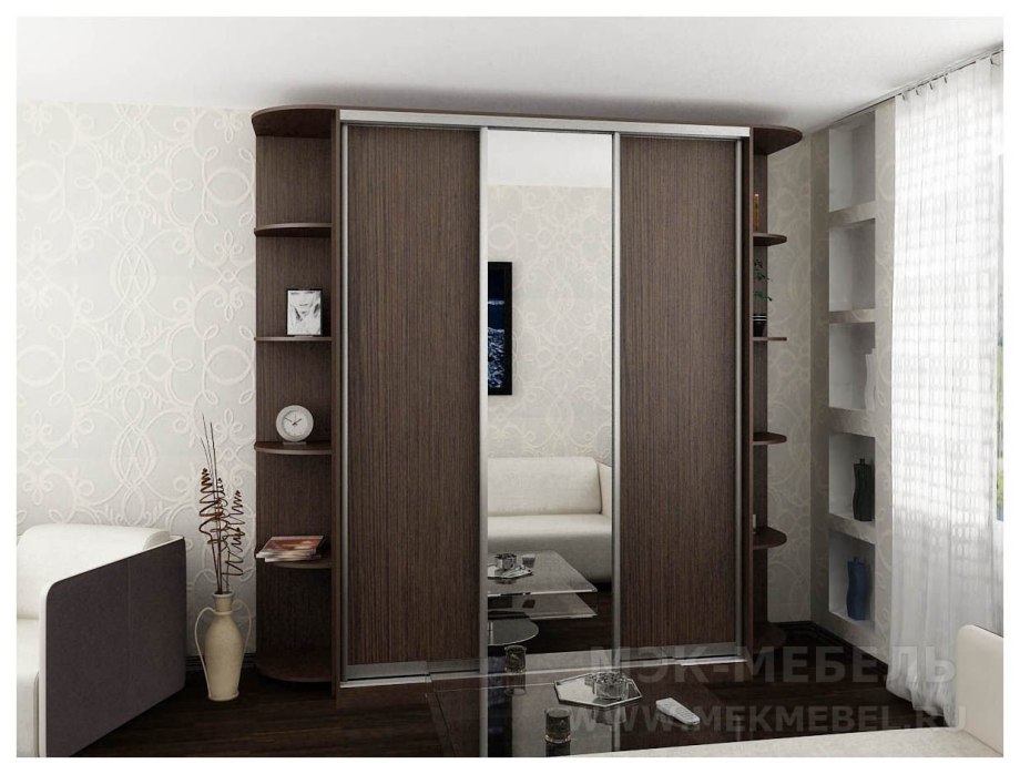 Шкаф купе итальянский орех 1500х600х2300