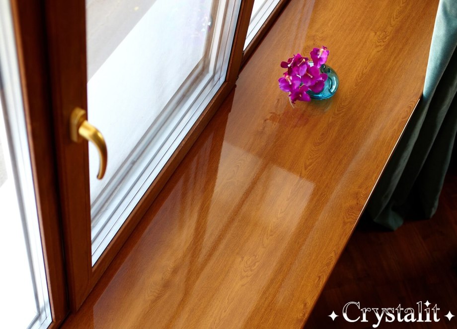 Подоконник Crystallit золотой дуб