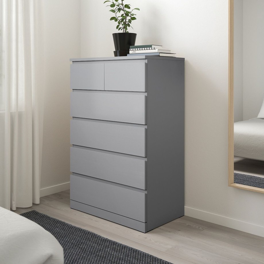 Белый комод Malm ikea