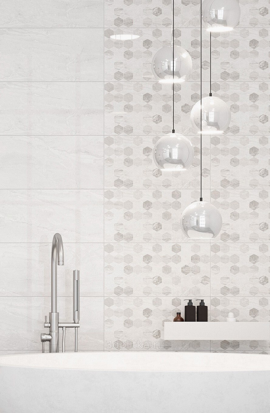 Плитка настенная marmo Milano Hexagon 30х60 см