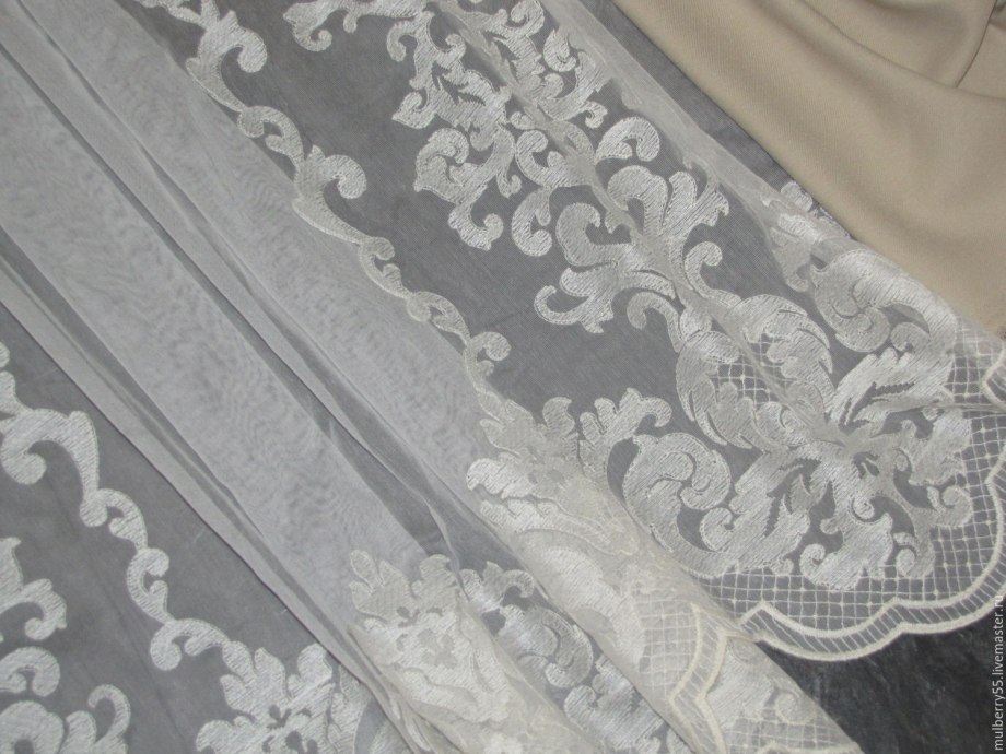 Тюль занавеска Mesh embroiddery Curtain 140*260 модель gzg134-3 Royal Union