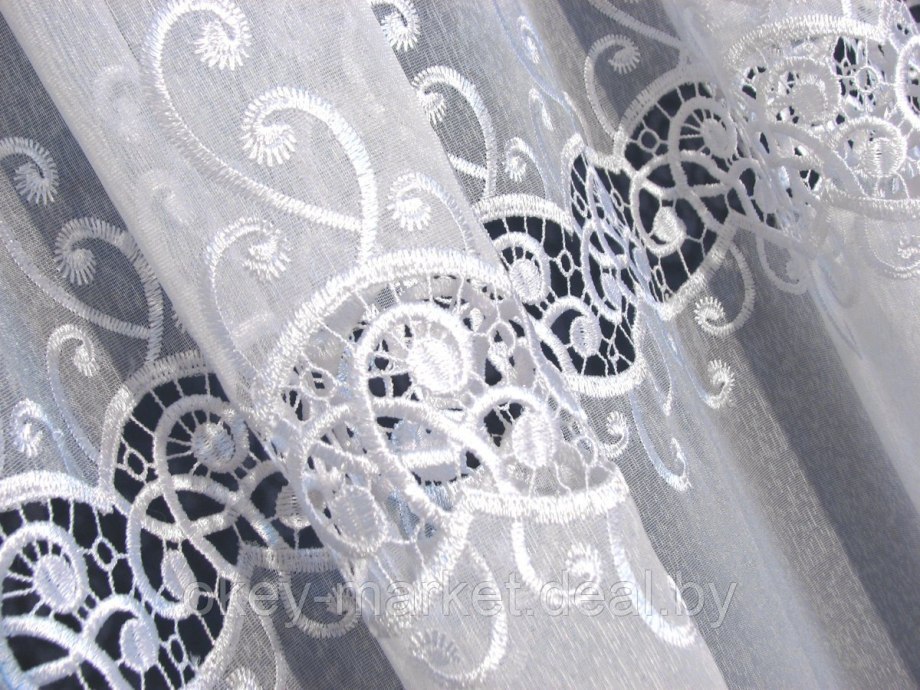 Тюль занавеска Mesh embroiddery Curtain 140*260 модель gzg134-3 Royal Union