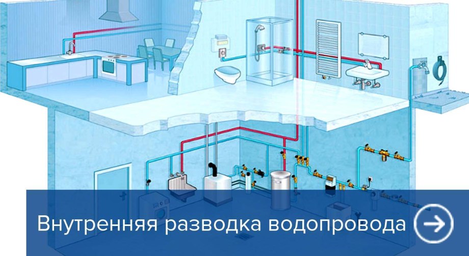 Схема разводки труб водоснабжения