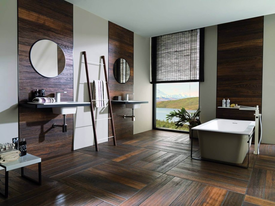 Venis Hampton Brown 22x90 интерьер