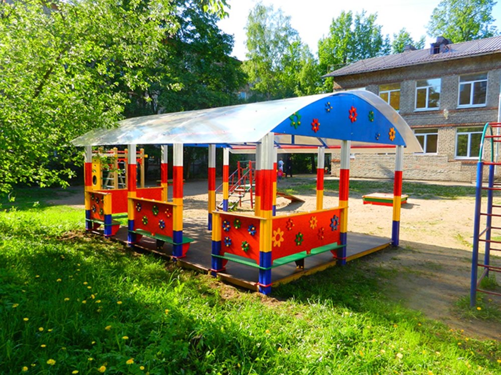 Беседка в садике детском