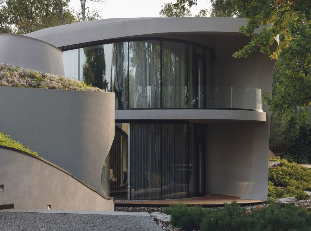 Niko Architect дом в ландшафте